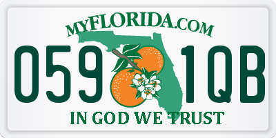 FL license plate 0591QB