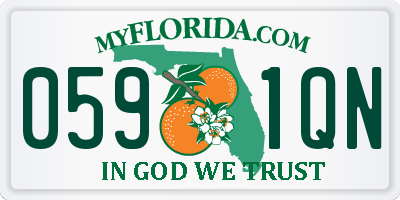 FL license plate 0591QN