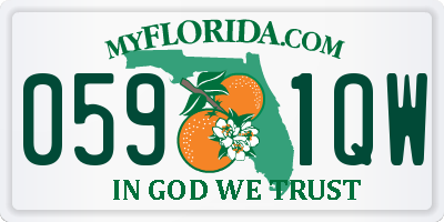 FL license plate 0591QW