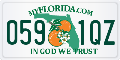 FL license plate 0591QZ
