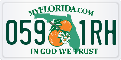 FL license plate 0591RH