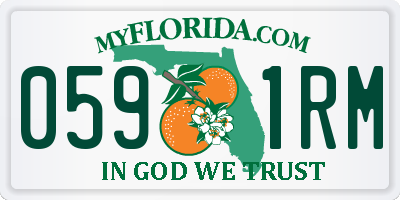FL license plate 0591RM