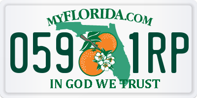 FL license plate 0591RP