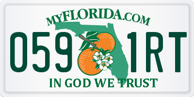 FL license plate 0591RT