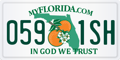 FL license plate 0591SH