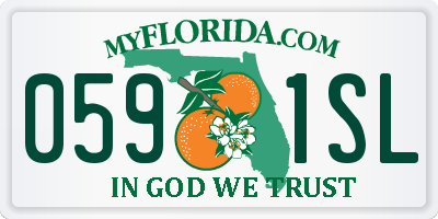 FL license plate 0591SL