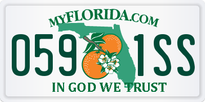 FL license plate 0591SS