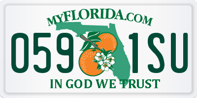 FL license plate 0591SU