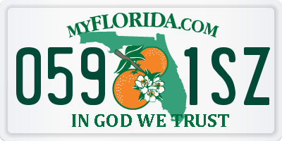 FL license plate 0591SZ