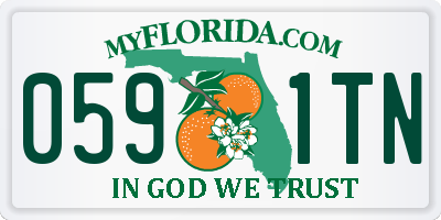 FL license plate 0591TN