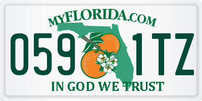 FL license plate 0591TZ