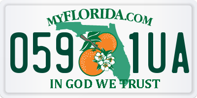 FL license plate 0591UA