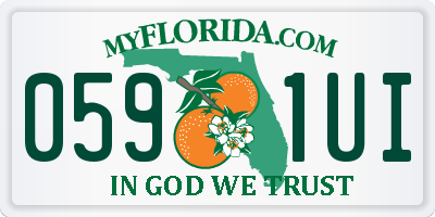 FL license plate 0591UI