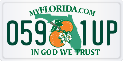 FL license plate 0591UP