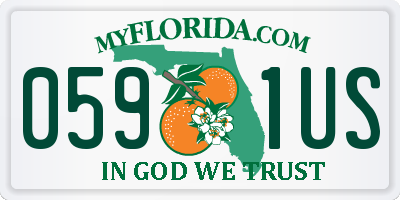 FL license plate 0591US