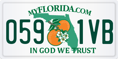 FL license plate 0591VB