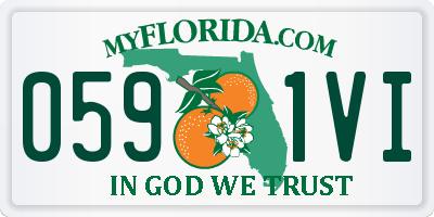 FL license plate 0591VI