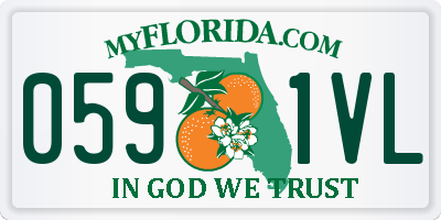 FL license plate 0591VL