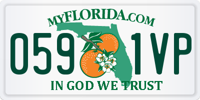 FL license plate 0591VP