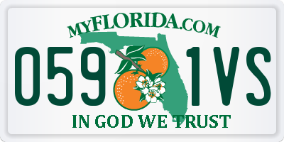 FL license plate 0591VS