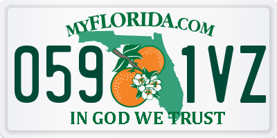 FL license plate 0591VZ