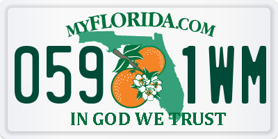 FL license plate 0591WM
