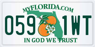 FL license plate 0591WT