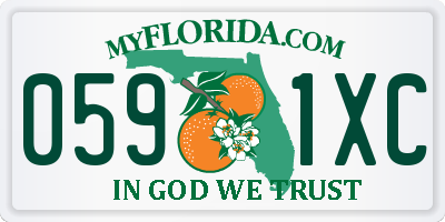 FL license plate 0591XC