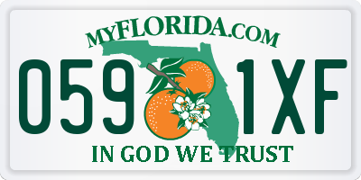 FL license plate 0591XF