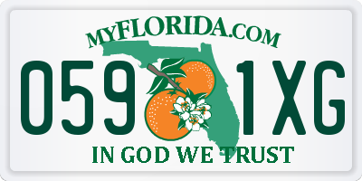 FL license plate 0591XG