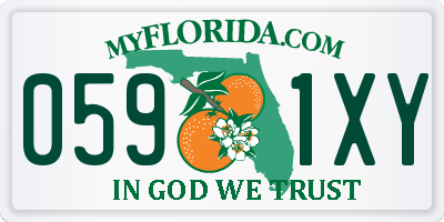 FL license plate 0591XY
