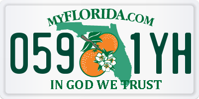 FL license plate 0591YH