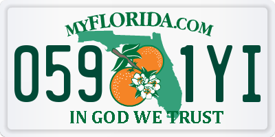 FL license plate 0591YI