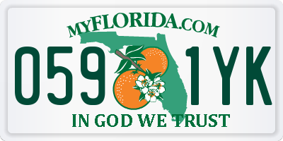 FL license plate 0591YK