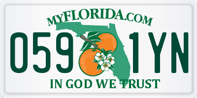 FL license plate 0591YN