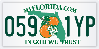 FL license plate 0591YP