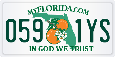 FL license plate 0591YS