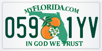FL license plate 0591YV