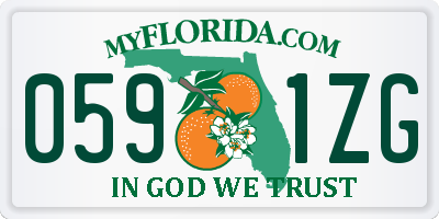 FL license plate 0591ZG