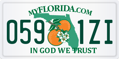 FL license plate 0591ZI