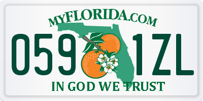 FL license plate 0591ZL