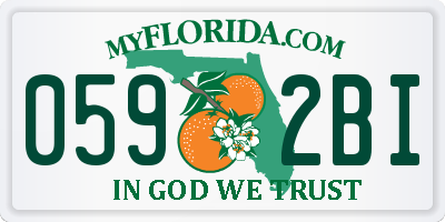 FL license plate 0592BI