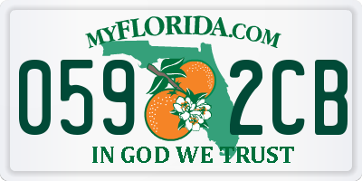 FL license plate 0592CB