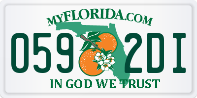 FL license plate 0592DI