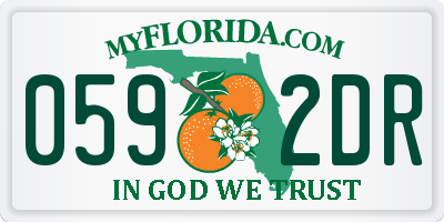 FL license plate 0592DR