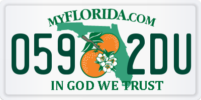 FL license plate 0592DU