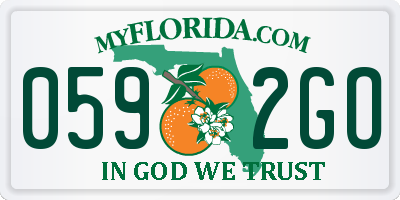 FL license plate 0592GO