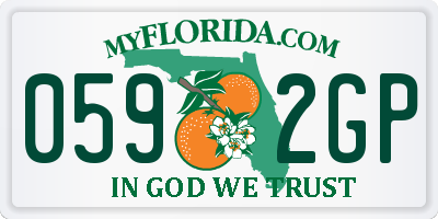 FL license plate 0592GP