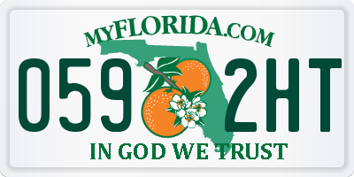 FL license plate 0592HT