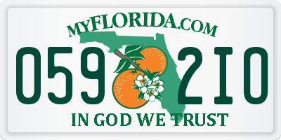 FL license plate 0592IO